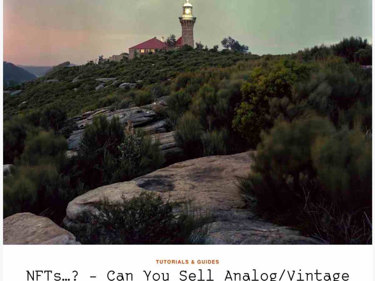 NFTs – can you sell vintage / film photos on the&nbsp;blockchain?